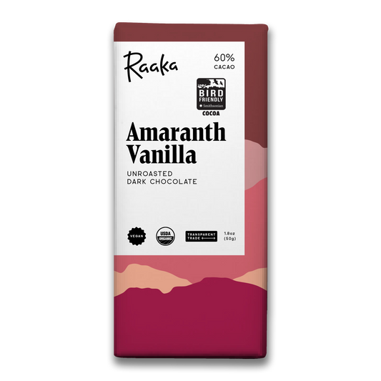 Amaranth Vanilla Chocolate Bar - Certified Bird Friendly