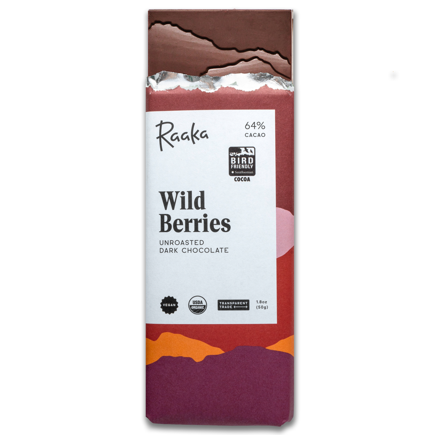 Wild Berry Dark Chocolate Bar - Certified Bird Friendly